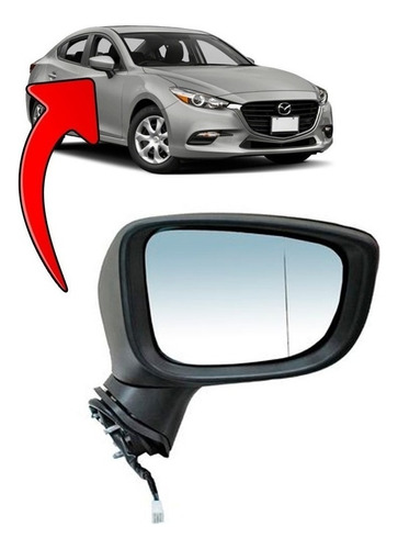 Espejo Puerta Derecho Para Mazda 3 1.6  2014 2016 Blinker 