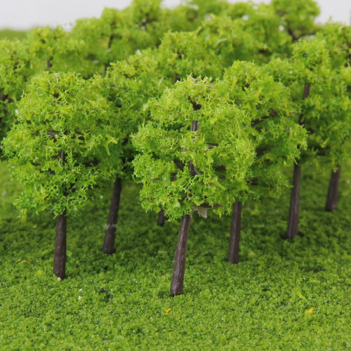 160 Piezas Árbol Tren Calle Ferrocarril Edificio Modelo