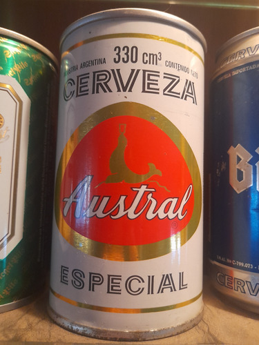 Antigua Lata Chapa Cerveza Austral Especial Intacta 330 Ml