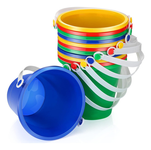 12 Cubos De Arena De 5 Pulgadas Para Ninos Y Ninas, Jugue...