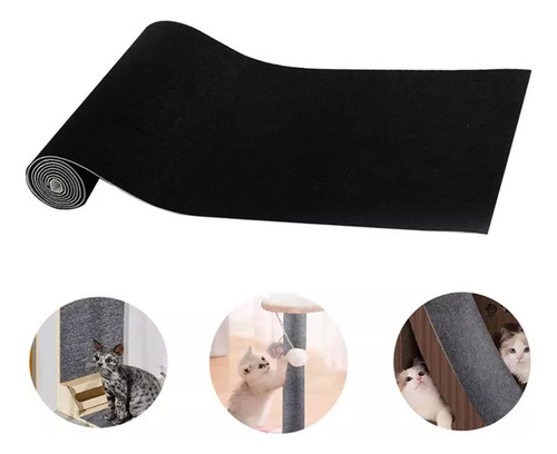 Alfombrilla Antiarañazos Autoadhesiva Recortable Para Gatos