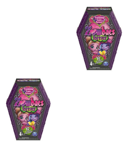 2 Piezas Zombaes Forever - 2muñecas Coleccionables Sorpresa