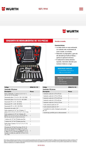 Caja De Herramientas Wurth