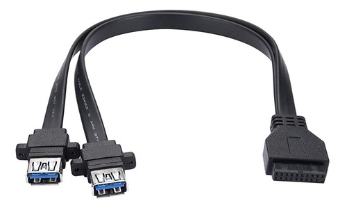 Cable Usb 3.0, Hembra De 19 Pines, Mayor Que 2 Usb 3.0 (a) F