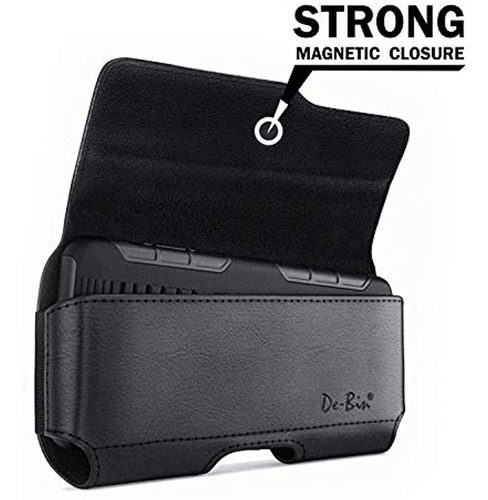 Debin LG G3 Funda De Piel Con Clip Para Cinturon Funda Con Color Black