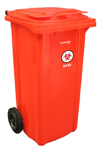Contenedor Con 2 Ruedas Plastik Gogic Rpbi 120 L