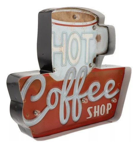 Letrero De Metal Vintage, Decoración Retro Para Cafetería