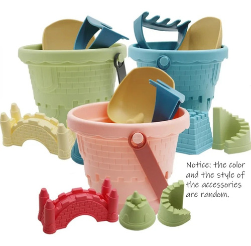 Set Pink Children Para Cavar Arena Con Forma De Castillo, Ju