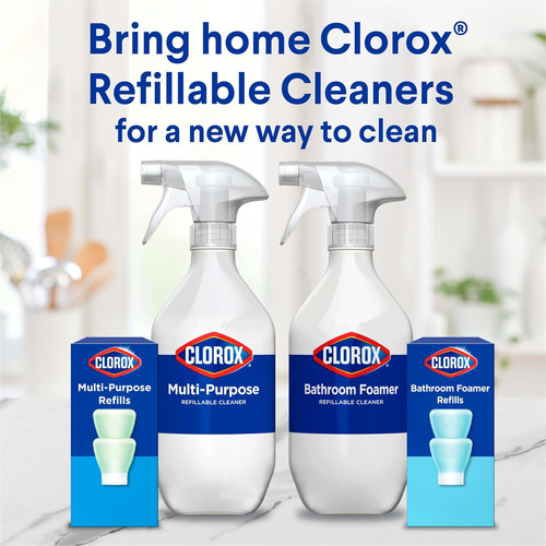 Clorox Bathroom Foamer Refillable Cleaner, Household Esse...