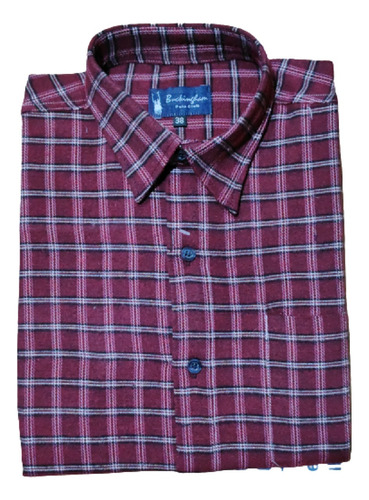 Camisa De Invierno Viyela Hombre Tipo Leñadora A Cuadros