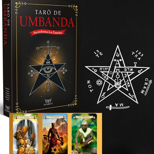 Tarô De Umbanda  Cartas  Livro Toalha Saquinho( Escolha Cor)