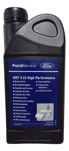 Liquido De Frenos Ford Dot 4 Lv High Performance 1 Lt.