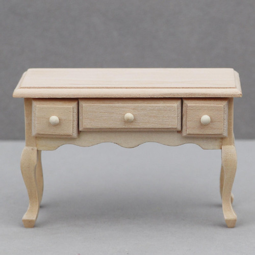 Mesa De Casa De Muñecas En Miniatura, Escritorio De Madera,