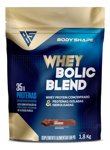 Whey Protein Bolic Refil 1.8kg - Body Shape Brownie