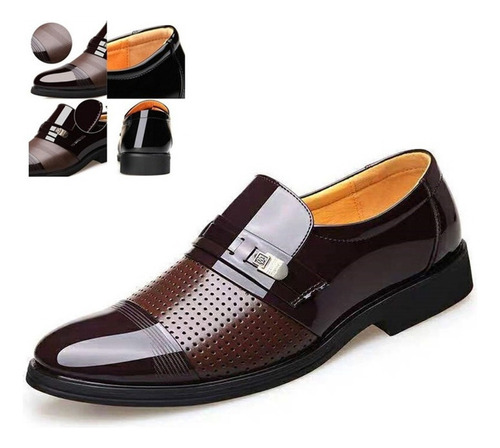 Zapatos Oxford De Cuero Para Hombres De Negocios