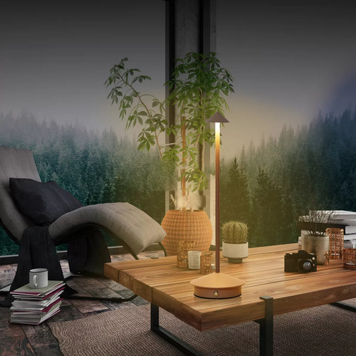 Lâmpada De Mesa Led Tátil Recarregável Para Escritório