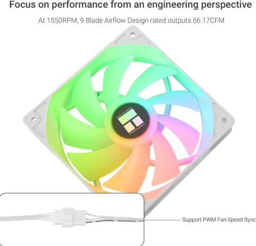 Ventilador Cpu Thermalright Tl-c12cw-s X3 4 Pás