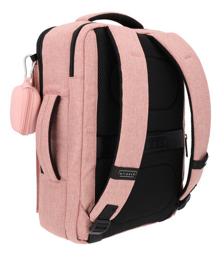 Mochila Ejecutiva Escolar Portalaptop Metro Life Color Rosa Diseño De La Tela Lisa
