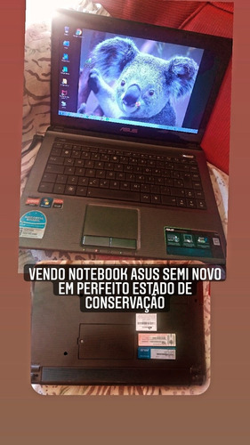 Imagem 1 de 1 de Vendo Notebook Asus Semi Novo