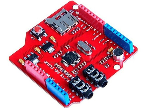 Mp3 Shield Reproductor Audio Mp3 Arduino Vs1053 | Amg Kits