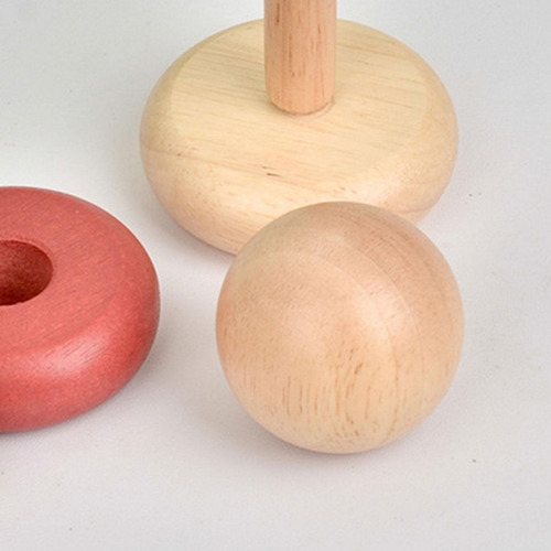 Anillos De Apilamiento De Madera, Juguete Montessori,