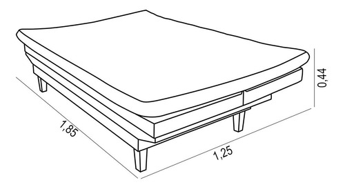 Sofa Cama Reclinavel Caribe + Duas Banquetas Rubi Essencial