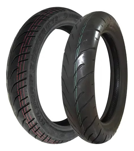 Par Pneu 100/80-17 + Pneu 140/70 R17 Mrf Revz-s