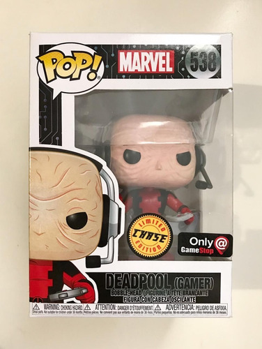 Funko Pop Deadpool Gamer Unmasked #538 Chase Gamestop Marvel