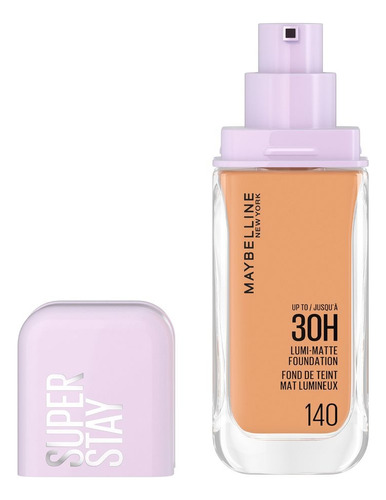 Base de maquillaje líquida Maybelline Super Stay Base Lumi Matte Lumi Matte tono 140 - 40mL 91g