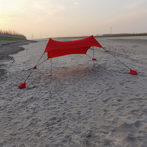 Carpa De Playa, Refugio Solar Con Sacos De Arena Para Acampa