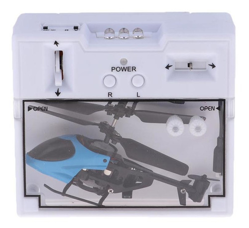 2 Canales Mini Alloy Micro Helicopter Toys Azul