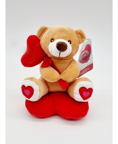 Pack 4 Peluche Llavero Oso Mono Leon Amor 12cm En Corazon