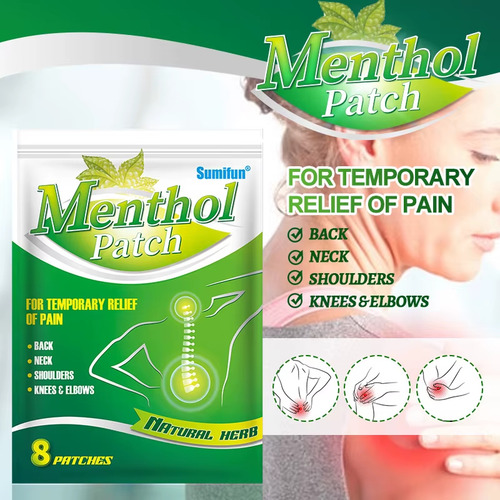 Parche De Mentol Para Dolor Espalda Cuello Articulaciones 16
