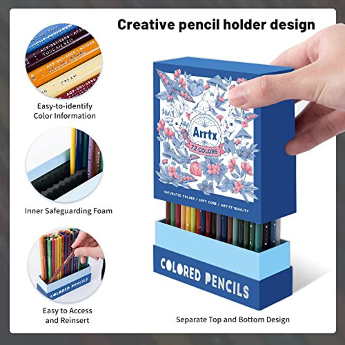 Lapices De Colores Pro. Arrtx 72 Lápices De Colores Para Adu