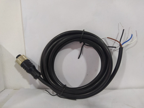 Cable Conector Recto Para Sensor 4pines 4hilos Métrica 12mm 