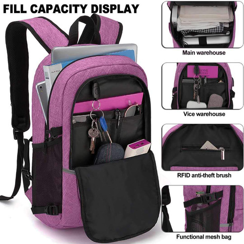 Mochila Impermeable Antirrobo Para Viajes Y Uso Diario