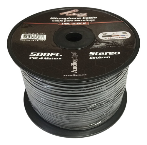 Cable Balanceado Microfono Audiopipe Bobina 152m 100% Cobre