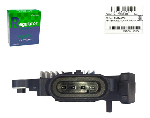 Imagen 4 de 7 de Regulador Alternador Optra Limited Desing 3 Pines Izq Orig