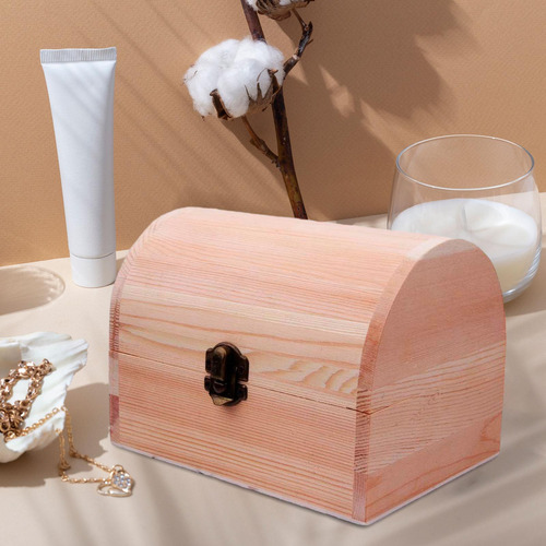 Caja De Madera Sin Terminar, Caja De 16cmx12cmx11,5cm
