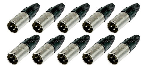 Neutrik 10 Nc3mx Ficha Macho Canon Xlr Combo Pack