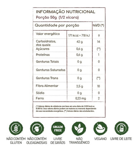 Imagem 3 de 10 de Farinha De Mandioca Zaya Sem Glúten 1kg