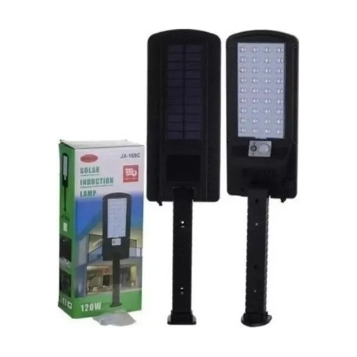 Foco Solar Led Luminaria + Soporte + 120w 36 Led + Control