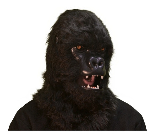 Mascara Gorila / Simio King Kong Con Movimiento! - Se Mueve Color Negro Edad máxima recomendada 99 años