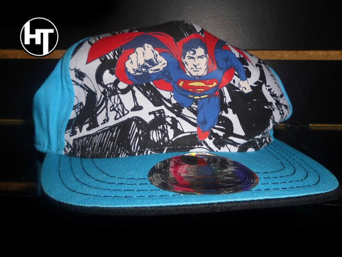 Dc Comics, Superman, Gorra, Snapback, Original, Para Niño