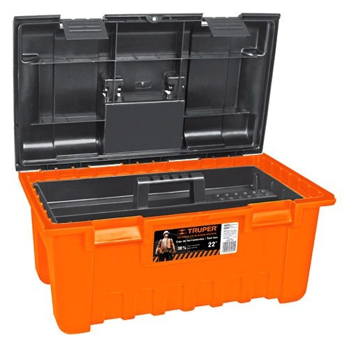Caja Para Herramientas 56 X 31 X 28 Cm Truper Cha-22n Color Naranja