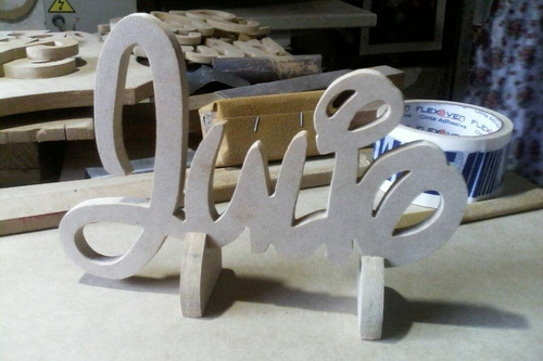 Julio Nombre En Madera Letras En Mdf