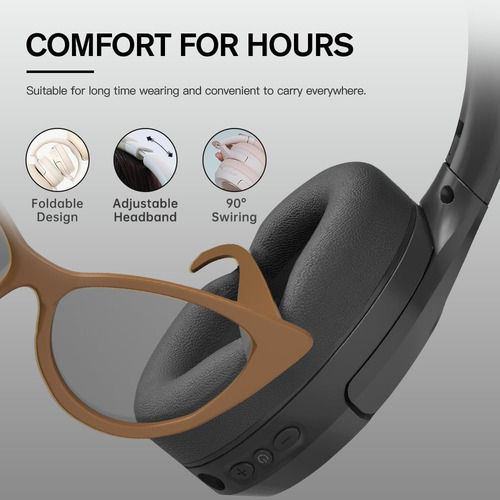 Audífonos Inalámbricos Ikf , Bluetooth 5.3, Anc, Color Negro