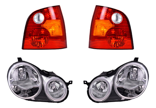 Kit Faros + Calaveras Volkswagen Polo 2003-2007 Depo