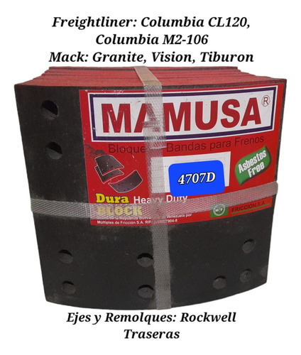 Bloques Bandas Para Frenos 4707d