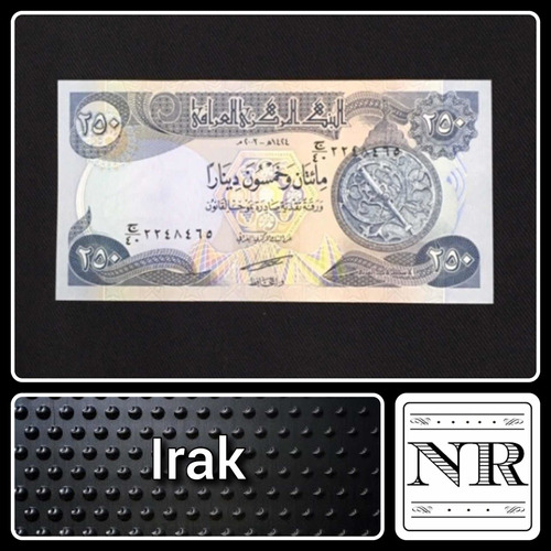 Imagen 1 de 3 de Irak (iraq) - Asia - 250 Dinar - Año 2003 - Unc - P# 91